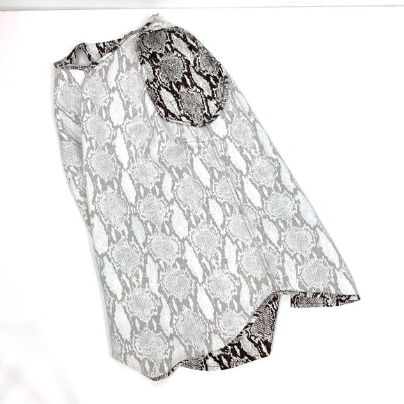 A.L.C. Anise Snake Skin Python Print Sleeveless Blouse Top Sz 6 - Picture 12 of 16